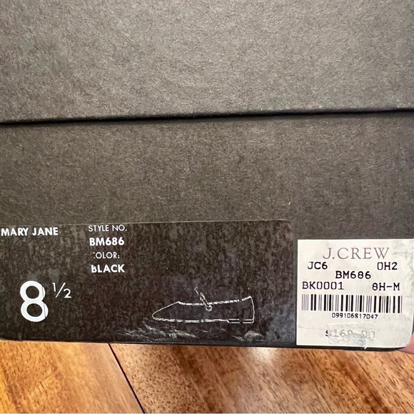 J. Crew Black Velvet Flats with Buckle Detail size 8.5M - Picture 4 of 8